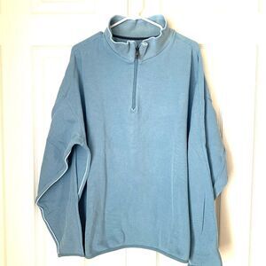 TOMMY BAHAMA Powder Blue  Quarter Half Zip Top Sz XL